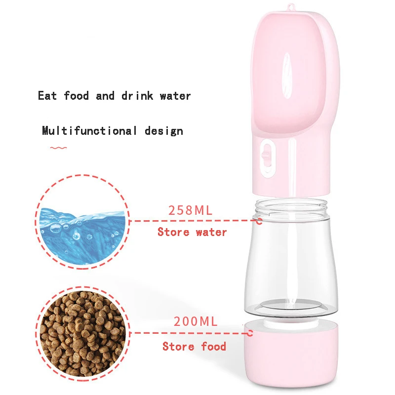 Portable dog water bottle, suitable for large dog travel, puppy, cat, drinking bowl, outdoor food dispenser, feeder pet supplies
Portable dog water bottle, suitable for large dog travel, puppy, cat, drinking bowl, outdoor food dispenser, feeder pet supplies