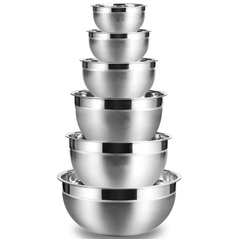 Stainless Steel Mixing Bowl (Set Of 6) Fruit Salad Bowl Storage Bowl Set Kitchen Salad Bowl
Stainless Steel Mixing Bowl (Set Of 6) Fruit Salad Bowl Storage Bowl Set Kitchen Salad Bowl