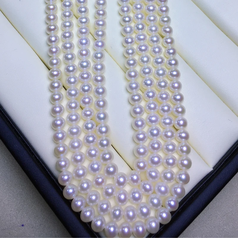 Freshwater Pearl Necklace Round Shape with Size 5-5.5mm Perfect Luster for Making Accessories Diy Jewelry Loose Pearl Strands
Freshwater Pearl Necklace Round Shape with Size 5-5.5mm Perfect Luster for Making Accessories Diy Jewelry Loose Pearl Strands