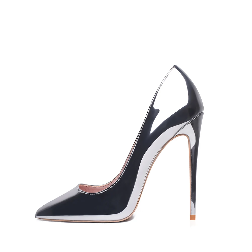 GENSHUO Brand Shoes Women Plus Size 6-12 Women's Shoes High Stiletto Heels Pointed Toe Shallow Party Wedding Shoes Silver Pumps
GENSHUO Brand Shoes Women Plus Size 6-12 Women's Shoes High Stiletto Heels Pointed Toe Shallow Party Wedding Shoes Silver Pumps