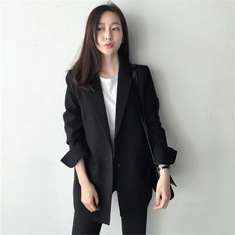 YOCALOR Elegant Long Sleeve Slim Blazer Jacket Women Casual Black Outwear Spring Autumn Lady Office Suit Blazer Plus Size
YOCALOR Elegant Long Sleeve Slim Blazer Jacket Women Casual Black Outwear Spring Autumn Lady Office Suit Blazer Plus Size