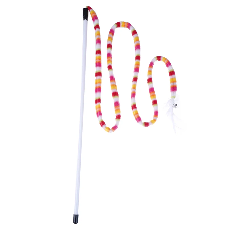Funny Cat Toy Fishing Rod Kitten Cat Pet Toy Stick Teaser Rainbow Streamer Interactive Cat Play Wand With Feather Toys For Cats
Funny Cat Toy Fishing Rod Kitten Cat Pet Toy Stick Teaser Rainbow Streamer Interactive Cat Play Wand With Feather Toys For Cats