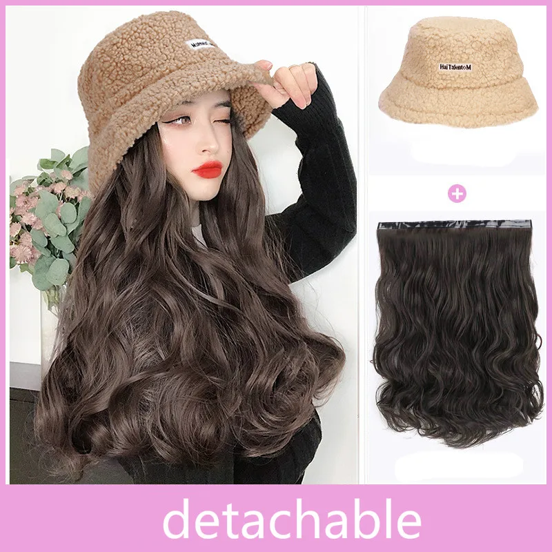 Sannian Wig Women Long Hair Wig Hat One Fashion Female Lamb Hat Long Curly Hair Big Wave Natural Full Headgear
Sannian Wig Women Long Hair Wig Hat One Fashion Female Lamb Hat Long Curly Hair Big Wave Natural Full Headgear