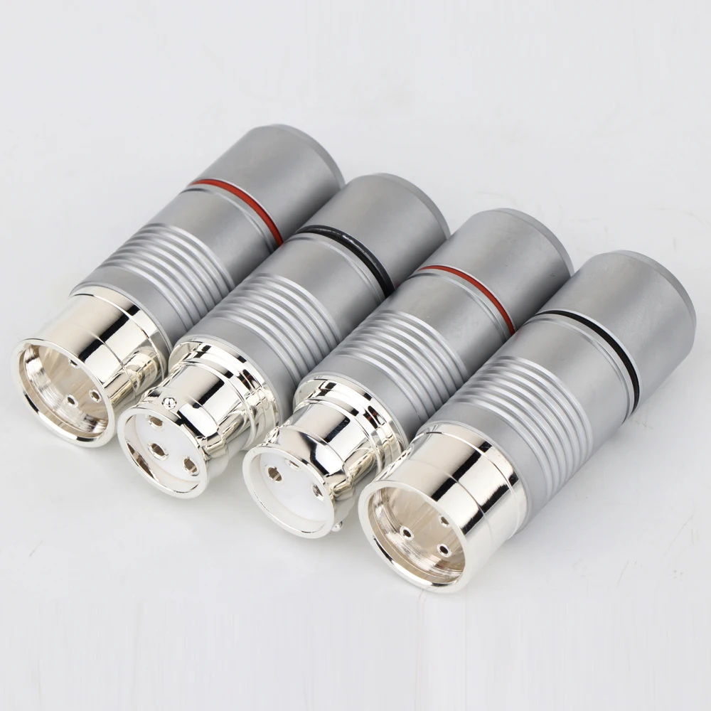 4 шт. XR1813 высококлассный 3-контактный разъем XLR посеребренный Tellurium медный штекер аудио XLR балансировочный штекер
4 шт. XR1813 высококлассный 3-контактный разъем XLR посеребренный Tellurium медный штекер аудио XLR балансировочный штекер