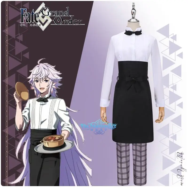 Fate/Grand Order FGO Merlin Sweets Paradise Coffee Maid Uniform Cosplay Costume Halloween Suit For Women Men Outfit New 2020
Fate/Grand Order FGO Merlin Sweets Paradise Coffee Maid Uniform Cosplay Costume Halloween Suit For Women Men Outfit New 2020