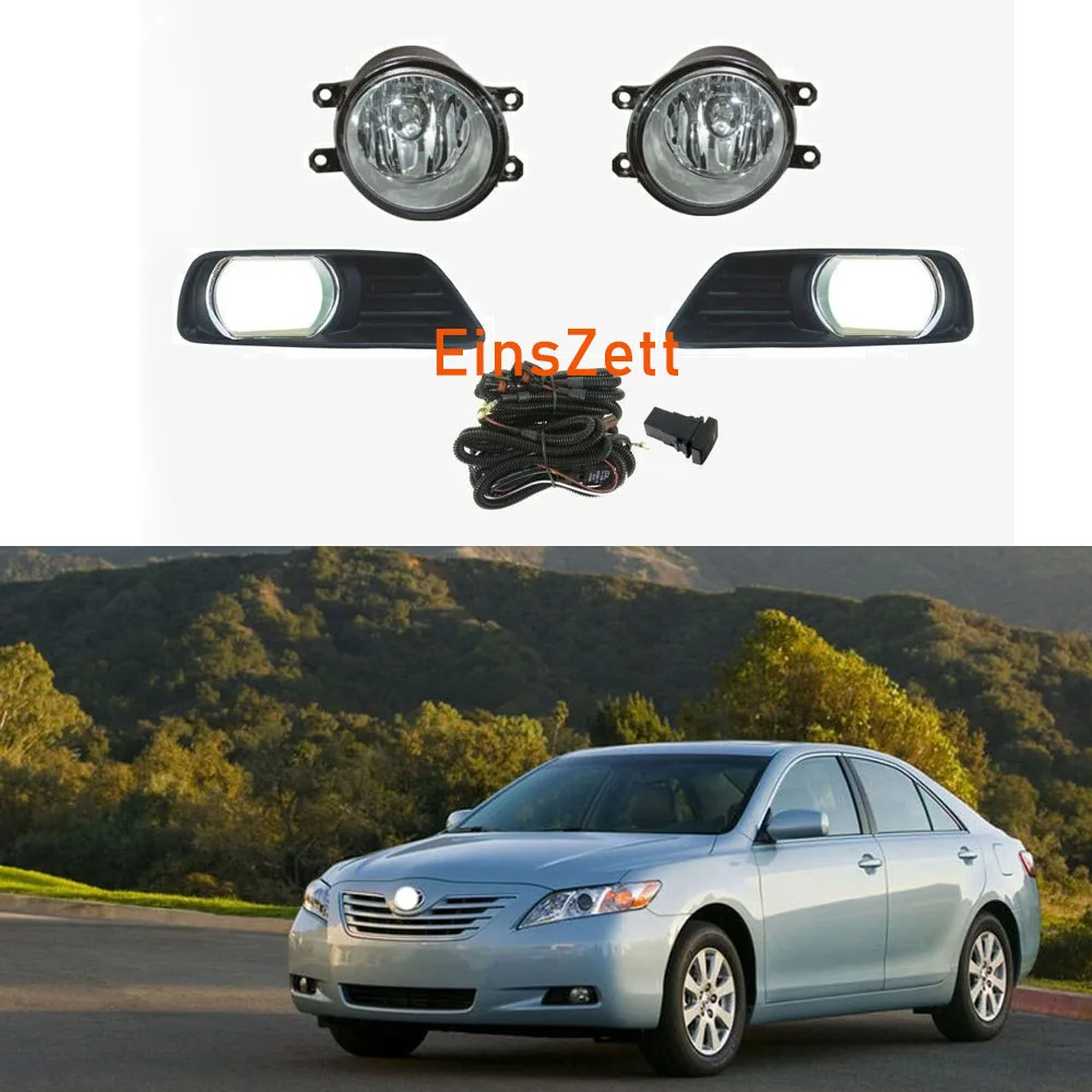 1 комплект автомобильных противотуманных фар в сборе для Toyota Camry 2007 2008 галогенная