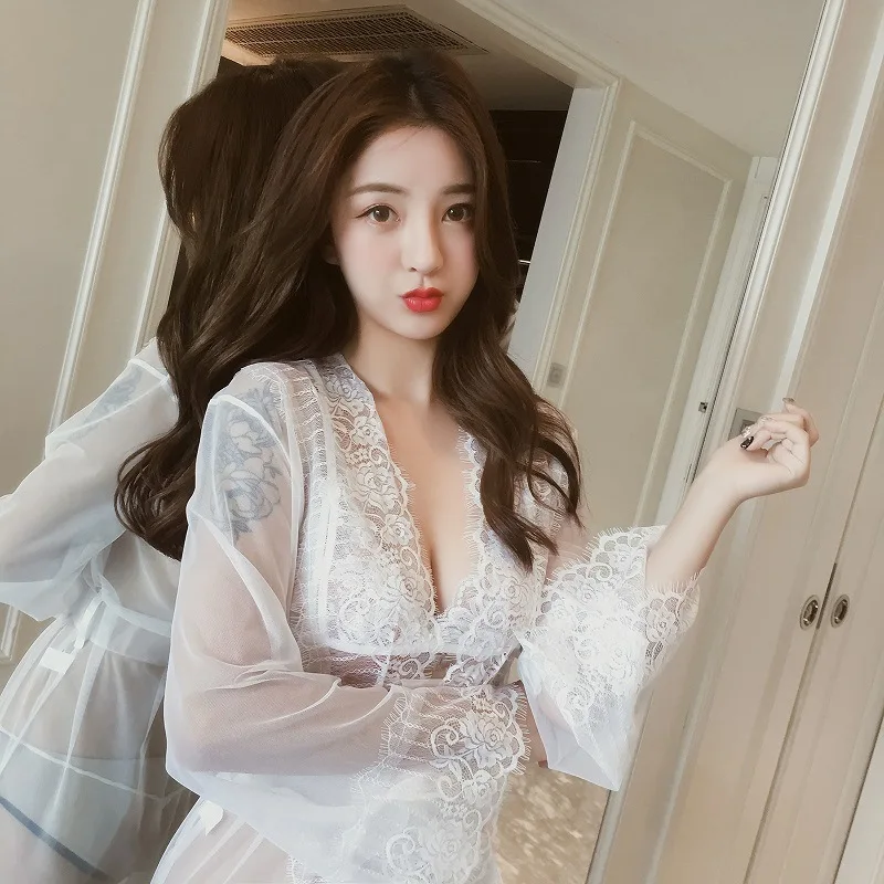 2021 New Sexy Robe Sleepwear Lingerie Hot Women Nightgown Lace Sexy Underwear Transparent Dress
2021 New Sexy Robe Sleepwear Lingerie Hot Women Nightgown Lace Sexy Underwear Transparent Dress