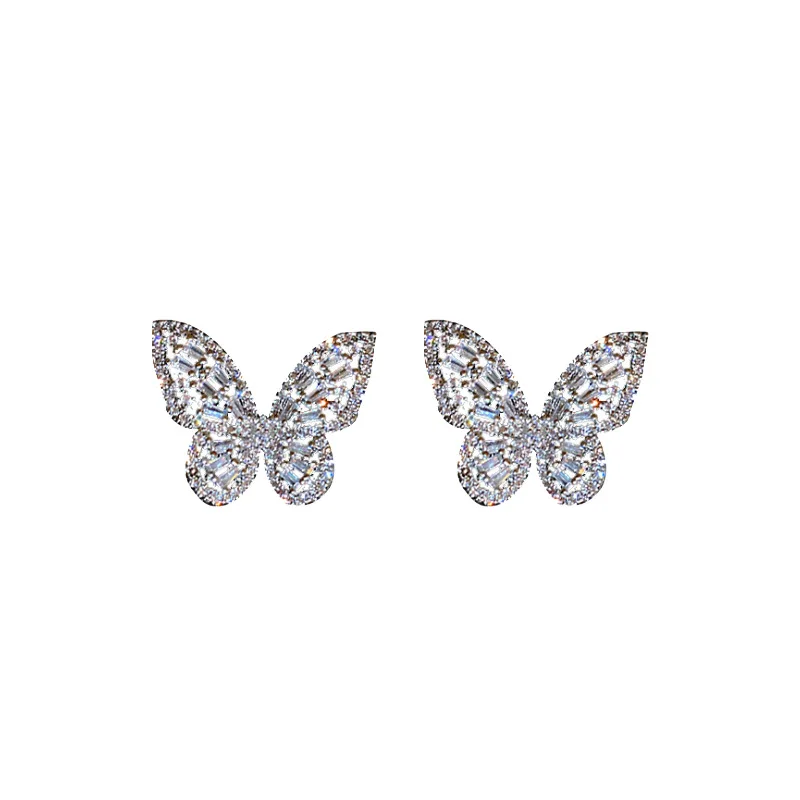 2021 Summer New Micro-inlaid Zircon Butterfly Cute Temperament Fashion Women's Stud Earrings
2021 Summer New Micro-inlaid Zircon Butterfly Cute Temperament Fashion Women's Stud Earrings