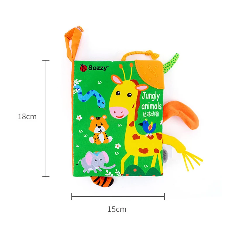 Early Educational Dinosaur Animal Tail Cloth Book Teether Toy For Baby 0-36 Months Sound Paper Soft First Learning Book Toy Gift
Early Educational Dinosaur Animal Tail Cloth Book Teether Toy For Baby 0-36 Months Sound Paper Soft First Learning Book Toy Gift