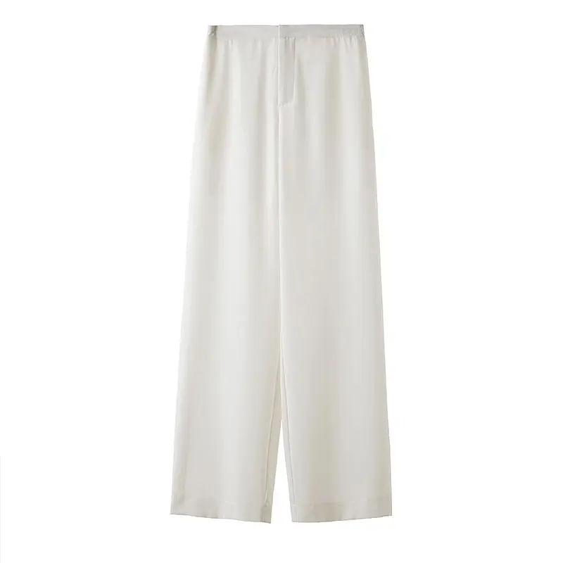 Women Solid color Fashion Wide Leg Pants High Quality full length Straight trousers
Women Solid color Fashion Wide Leg Pants High Quality full length Straight trousers