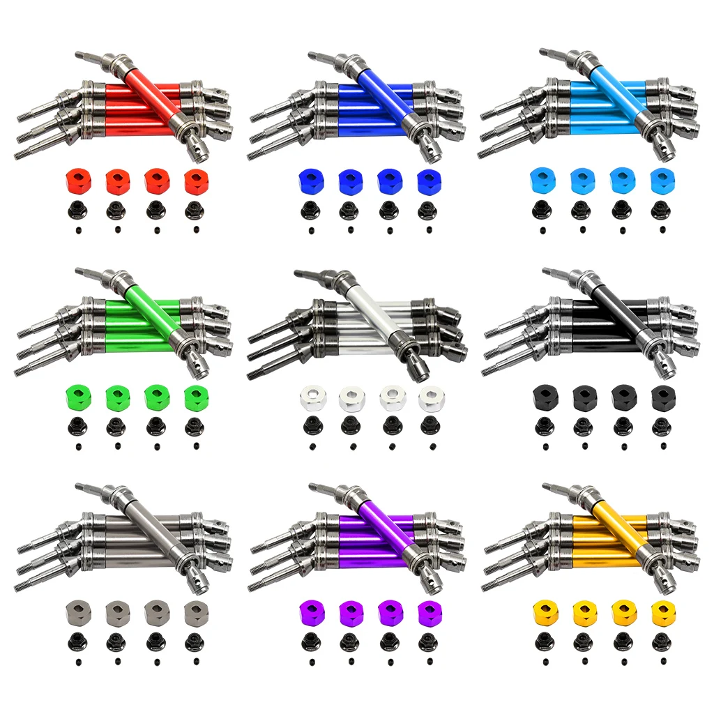 Metal Front & Rear Drive Shaft for 1:10 Scale 4WD RC Rock Crawler Climbing Car Modified
Metal Front & Rear Drive Shaft for 1:10 Scale 4WD RC Rock Crawler Climbing Car Modified