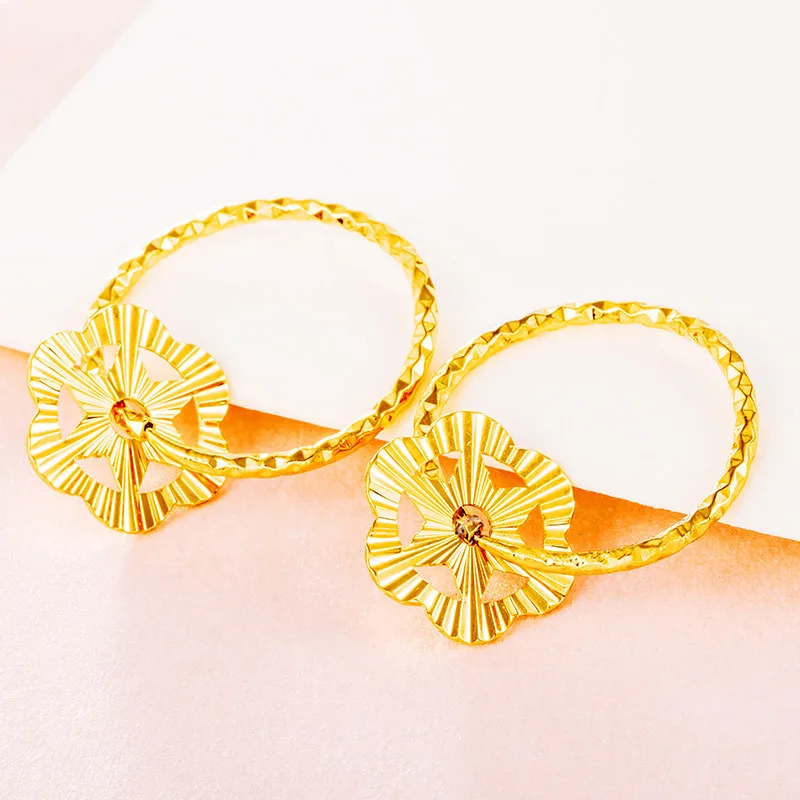 Punk Gold Women's Small Earrings Sun Flower Craft Gold Plated Small Flower Earrings Wedding Jewelry Gift
Punk Gold Women's Small Earrings Sun Flower Craft Gold Plated Small Flower Earrings Wedding Jewelry Gift
