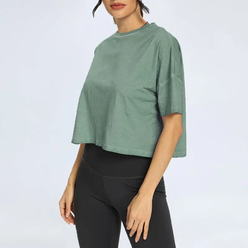 Women T-Shirts 2021 European American New Fitness Clothing Sweat-Wicking Running Yoga Loose Cover Meat Short-Sleeved Sports Top
Women T-Shirts 2021 European American New Fitness Clothing Sweat-Wicking Running Yoga Loose Cover Meat Short-Sleeved Sports Top