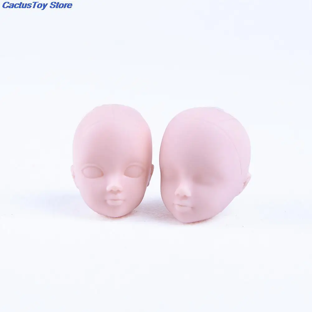 2 шт./лот Plastic1/6 Kurhn BJD голова для практики макияжа без волос Мягкие головы кукол |
