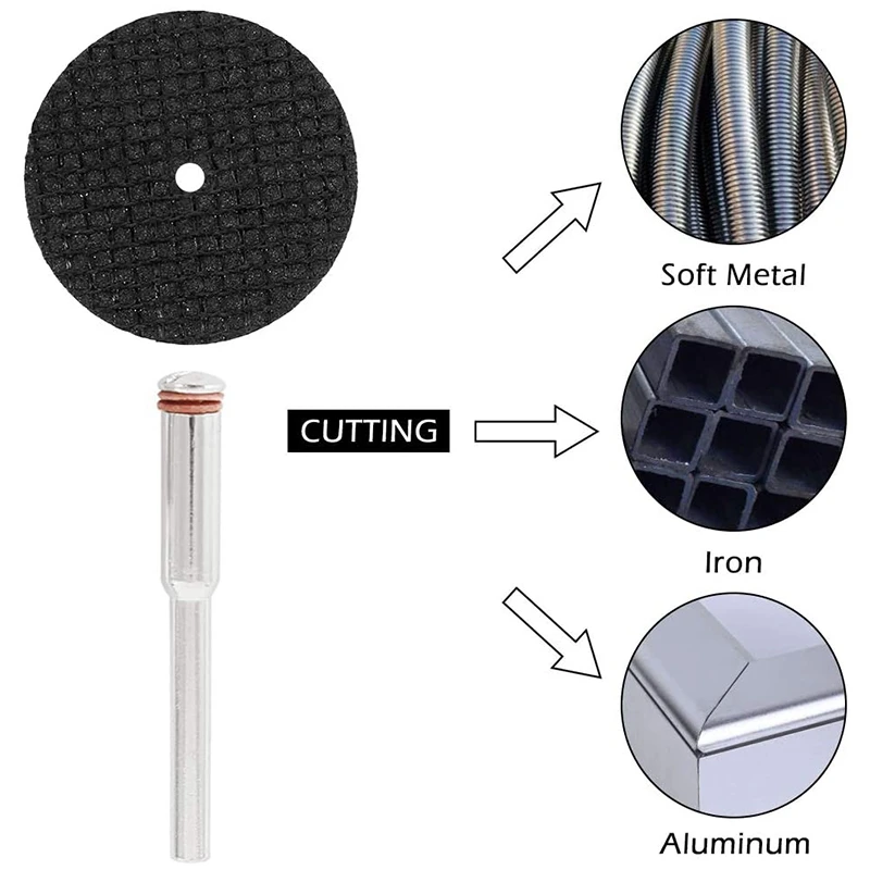 62Pcs Diamond Cutting Disc Kits 1/8inch Shank Mini Cut Off Wheel Rotary Tool Accessories with Mandrels & Screwdriver
62Pcs Diamond Cutting Disc Kits 1/8inch Shank Mini Cut Off Wheel Rotary Tool Accessories with Mandrels & Screwdriver