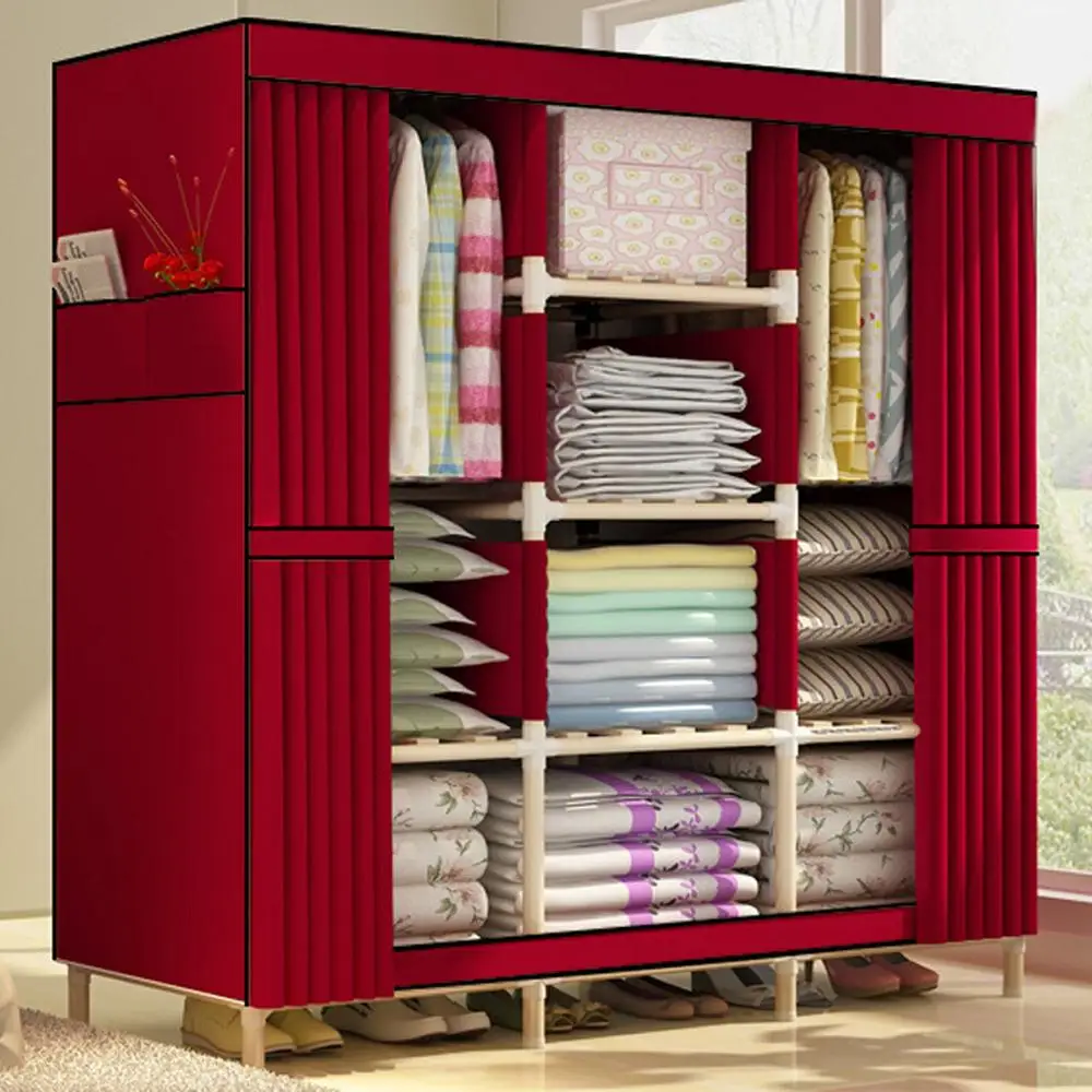 Super Large Clothes Closet Organizer Storage Rack Wooden Wardrobe Portable Home Garment Hanger Double Rods Long Hanging Space
Super Large Clothes Closet Organizer Storage Rack Wooden Wardrobe Portable Home Garment Hanger Double Rods Long Hanging Space