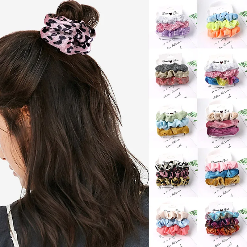 3Pcs Velvet Hair Rope Satin Sequin Cloth Women Scrunchies Wild Elegant Elastic Hair Bands Ponytail Holder Hair Ties Headdress
3Pcs Velvet Hair Rope Satin Sequin Cloth Women Scrunchies Wild Elegant Elastic Hair Bands Ponytail Holder Hair Ties Headdress