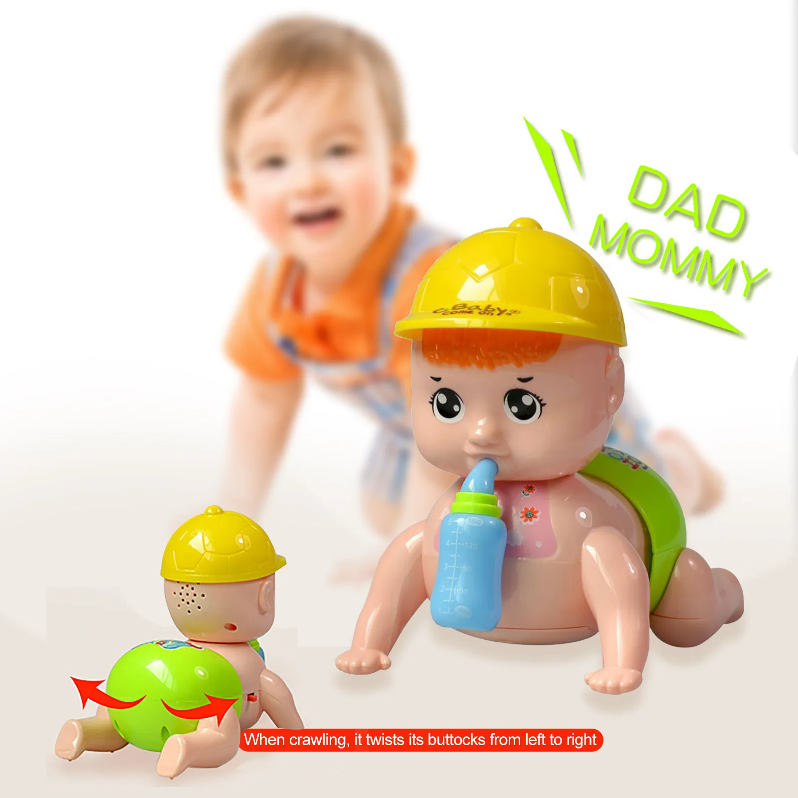 Игрушка-кукла для ползания, игрушка с музыкальными лампочками, электрическая игрушка для младенцев, для детей, тематическая вечевечерние Н...
Игрушка-кукла для ползания, игрушка с музыкальными лампочками, электрическая игрушка для младенцев, для детей, тематическая вечевечерние Н...