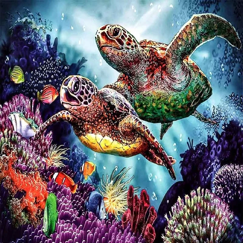 5D DIY Diamond Circle Underwater Animal Painting Art Full Round Drill Pictures Embroidery Mosaic Cross Stitch Craft Wall Decor
5D DIY Diamond Circle Underwater Animal Painting Art Full Round Drill Pictures Embroidery Mosaic Cross Stitch Craft Wall Decor