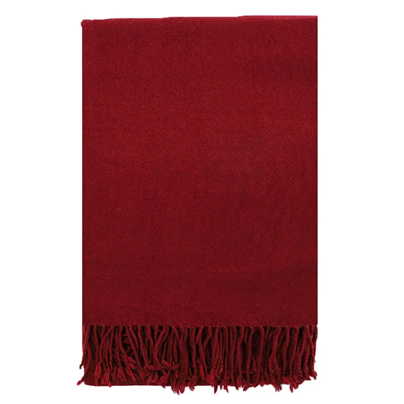 Fashion Red Scarf Imitation Cashmere Scarf Female Autumn and Winter New Classic Woven Solid Color Fringed Scarf Shawl Dual-use
Fashion Red Scarf Imitation Cashmere Scarf Female Autumn and Winter New Classic Woven Solid Color Fringed Scarf Shawl Dual-use