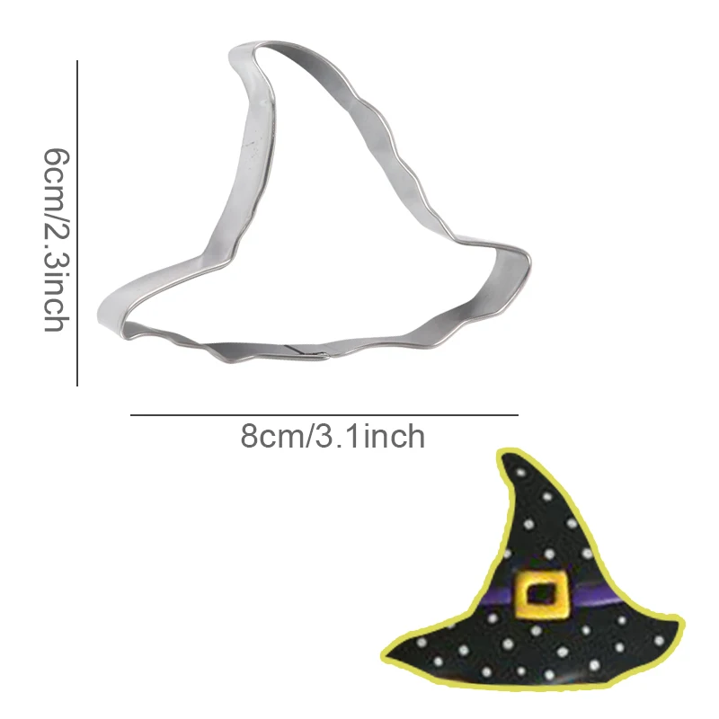 

Halloween Cookie Cutter Mold Pumpkin Witch Hat Ghost Bat Spider Web DIY Baking Tools Happy Halloween Party Decoration Supplies