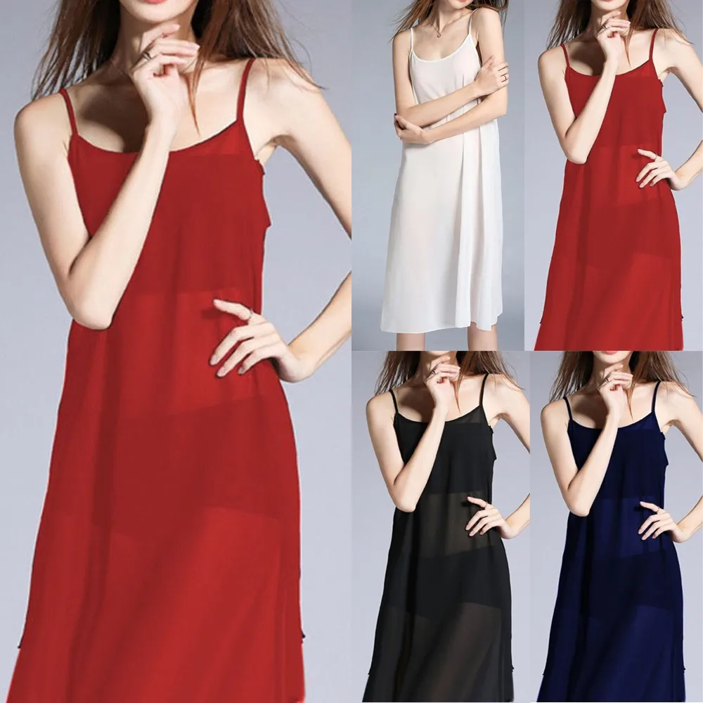 Women Sexy Faux Silk Satin Sheer Lingerie Cami Long Dress Nightwear Robe Pyjama Solid Nightie Sexy Long Sleep Dress
Women Sexy Faux Silk Satin Sheer Lingerie Cami Long Dress Nightwear Robe Pyjama Solid Nightie Sexy Long Sleep Dress