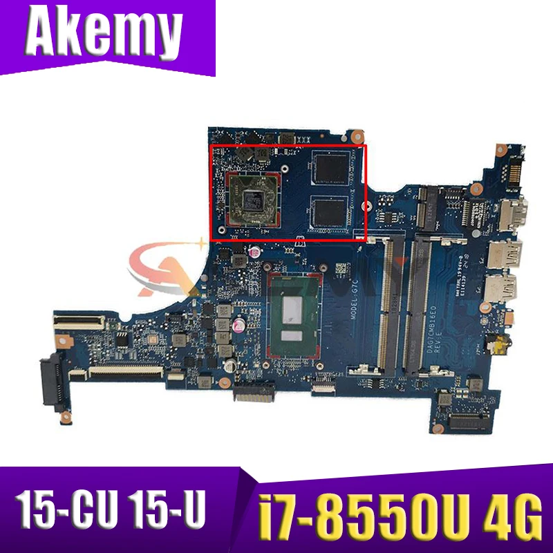 Akemy for hp PAVILION 15-CU 15-U 15T-CU motherboard DAG7CMB16E0 i7-8550U 4G working well
Akemy for hp PAVILION 15-CU 15-U 15T-CU motherboard DAG7CMB16E0 i7-8550U 4G working well