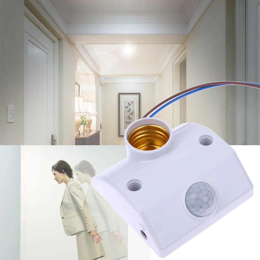 E27 220V Infrared Motion Sensor Automatic Switch Light Lamp Holder Base PIR Motion Sensor LED Light Lamp Holder Socket New
E27 220V Infrared Motion Sensor Automatic Switch Light Lamp Holder Base PIR Motion Sensor LED Light Lamp Holder Socket New