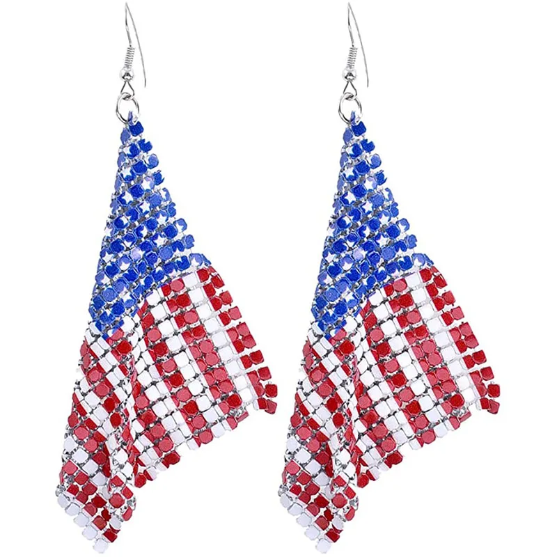 American Flag Earrings for Women Patriotic Independence Day 4th of July Drop Dangle Hook Earrings Fashion Jewelry
American Flag Earrings for Women Patriotic Independence Day 4th of July Drop Dangle Hook Earrings Fashion Jewelry