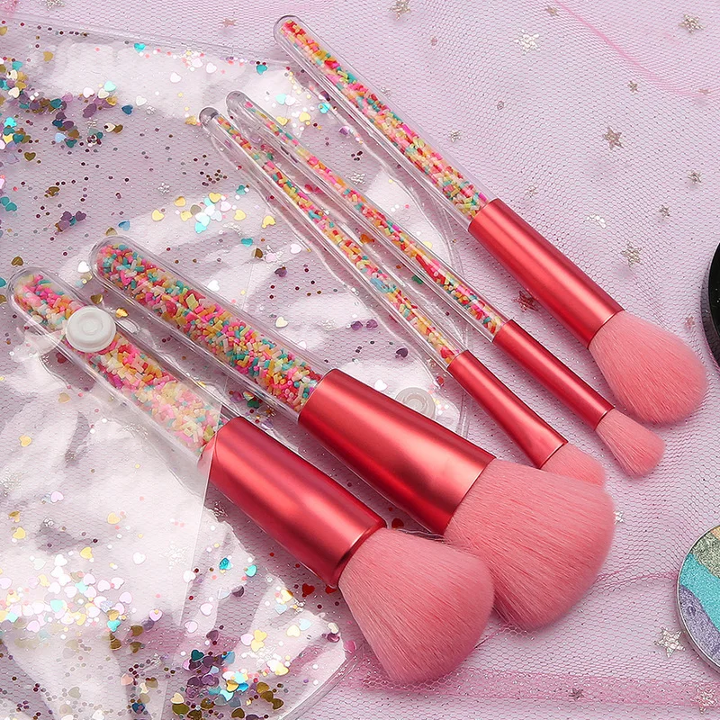 Candy Makeup Brush Set Beauty Tools Transparent Makeup Brush Granular Crystal Handle Makeup Brush Eyeshadow Brush
Candy Makeup Brush Set Beauty Tools Transparent Makeup Brush Granular Crystal Handle Makeup Brush Eyeshadow Brush