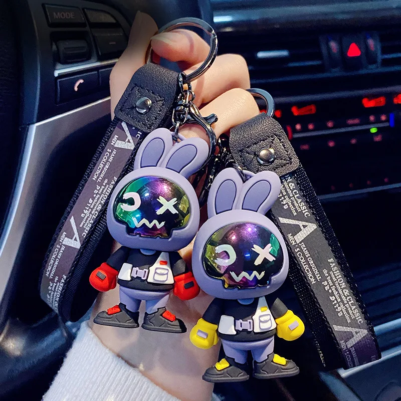 3D PVC Soft Glue Personality Colorful Mask Little Rabbit Keyring Fashion Car Keychain Children's Gift Cartoon Cute Key Chains
3D PVC Soft Glue Personality Colorful Mask Little Rabbit Keyring Fashion Car Keychain Children's Gift Cartoon Cute Key Chains
