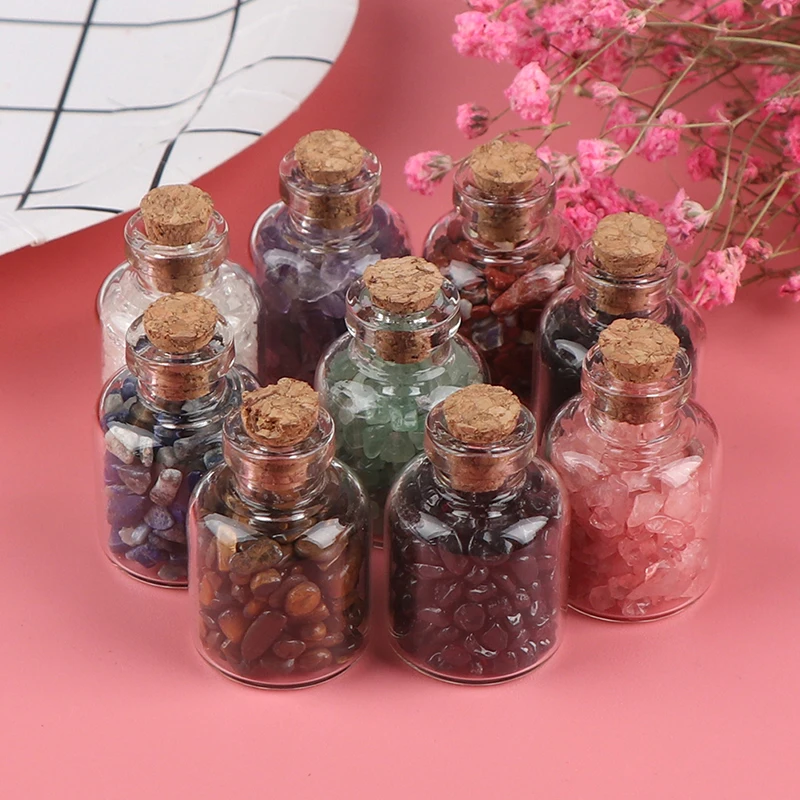1pcs Natural Crystal Rock Stone Gravel Wishing Bottles Rough Minerals Specimen Mini Stone Reiki Healing Gift With A Box
1pcs Natural Crystal Rock Stone Gravel Wishing Bottles Rough Minerals Specimen Mini Stone Reiki Healing Gift With A Box