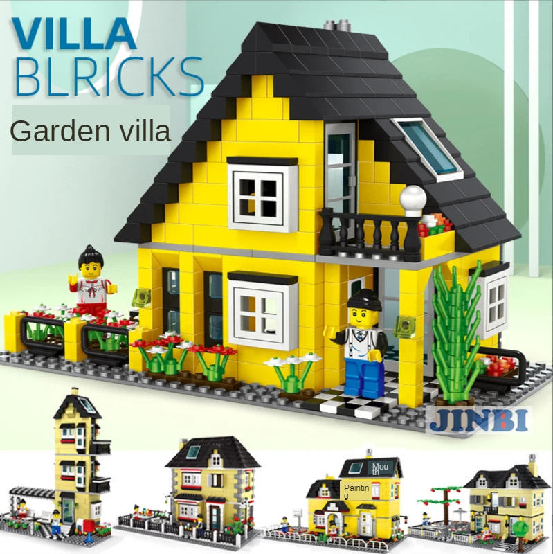 32051-34051 villa house building model assembly small particle building block DIY children's educational toys
32051-34051 villa house building model assembly small particle building block DIY children's educational toys