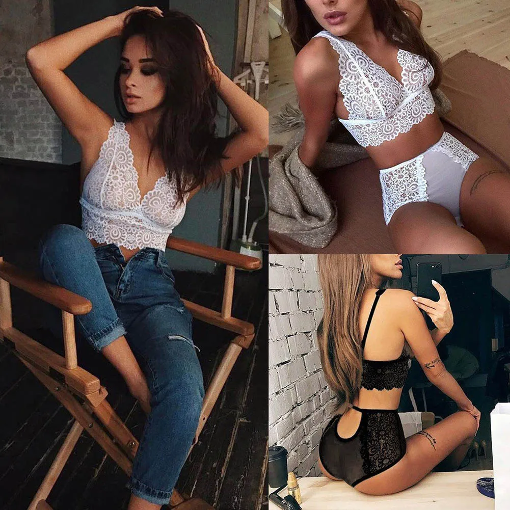 Women's Bra Set Casual Hot Ladies Underwear G-string Black And White Sexy Lingerie Set Fashion Sleepwear Set Lace Nightwear Set
Women's Bra Set Casual Hot Ladies Underwear G-string Black And White Sexy Lingerie Set Fashion Sleepwear Set Lace Nightwear Set