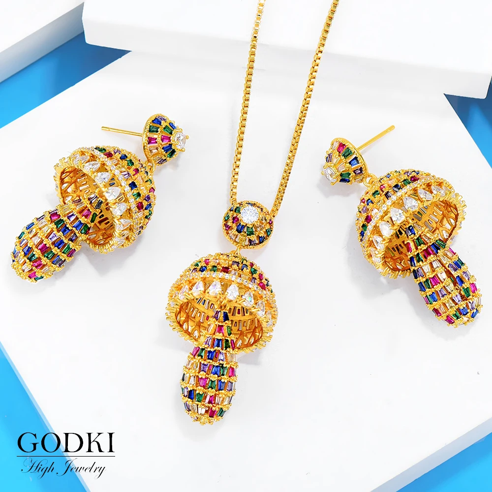 GODKI Luxury Water Drop Cubic Zircon Nigerian Necklace Earring Jewelry Sets For Women Wedding Indian Dubai Bridal Jewelry Sets
GODKI Luxury Water Drop Cubic Zircon Nigerian Necklace Earring Jewelry Sets For Women Wedding Indian Dubai Bridal Jewelry Sets