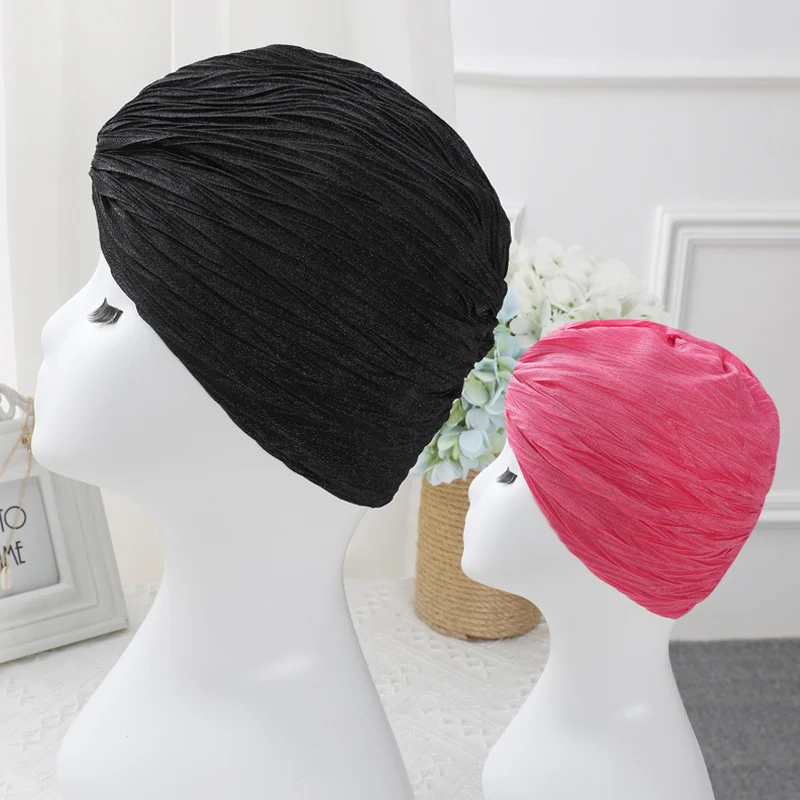 Black Stretch Women Summer Swimming Cap 2021 New Quick Dry Pleated Knot Girls Elastic Bathing Pool Hat
Black Stretch Women Summer Swimming Cap 2021 New Quick Dry Pleated Knot Girls Elastic Bathing Pool Hat