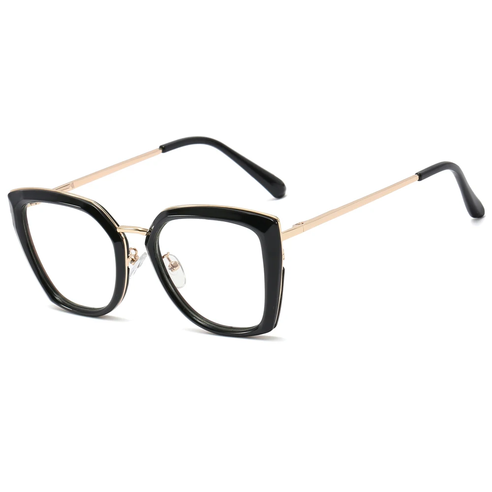 Veshion Cat Eye Big Frame Glasses Blue Light Woman Half Metal Black Transparent Computer Eyeglasses Prescription Clear Lens
Veshion Cat Eye Big Frame Glasses Blue Light Woman Half Metal Black Transparent Computer Eyeglasses Prescription Clear Lens