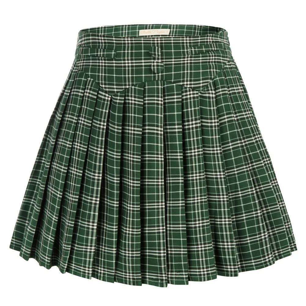 BP Women Vintage Pleated Skirt High Waist Pleated Flared A-Line Mini Skirt Silhouette High Waist Design Hits At Mid-thigh
BP Women Vintage Pleated Skirt High Waist Pleated Flared A-Line Mini Skirt Silhouette High Waist Design Hits At Mid-thigh