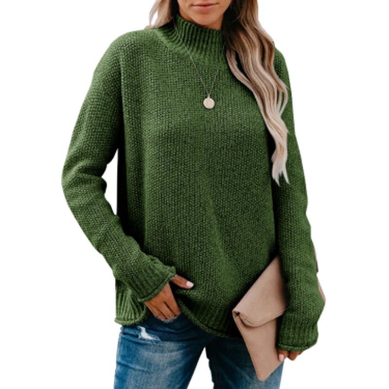 Plus Size Green Turtleneck Oversized Sweaters Women 2020 Fall Winter Casual Solid Knitted Pullovers Female Jumpers Swewaters
Plus Size Green Turtleneck Oversized Sweaters Women 2020 Fall Winter Casual Solid Knitted Pullovers Female Jumpers Swewaters