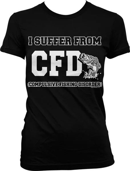 I Suffer From Compulsive Fishing Disorder Fisherman Funny Juniors T-shirt
I Suffer From Compulsive Fishing Disorder Fisherman Funny Juniors T-shirt