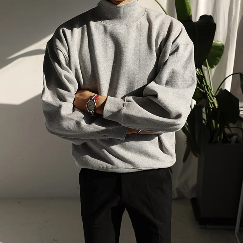 Sweatshirt Men's Long-sleeved Loose Korean Style Autumn Trend Plus Fleece Turtleneck Jacket Men Clothing
Sweatshirt Men's Long-sleeved Loose Korean Style Autumn Trend Plus Fleece Turtleneck Jacket Men Clothing