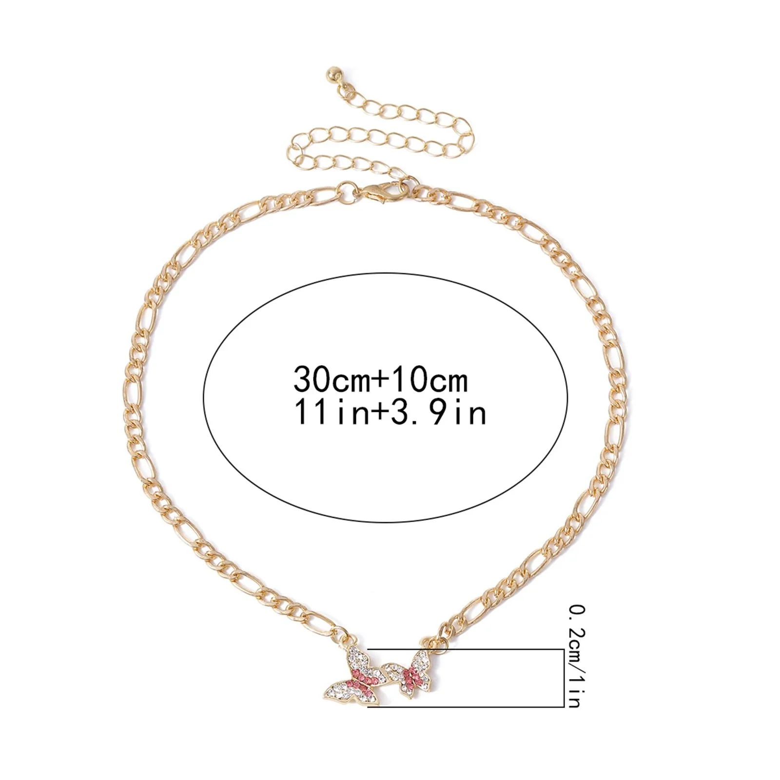 All-match Geometric Cross Chain Necklace Handmade Diamond Small Butterfly Color Pendant Necklace necklace for women
All-match Geometric Cross Chain Necklace Handmade Diamond Small Butterfly Color Pendant Necklace necklace for women