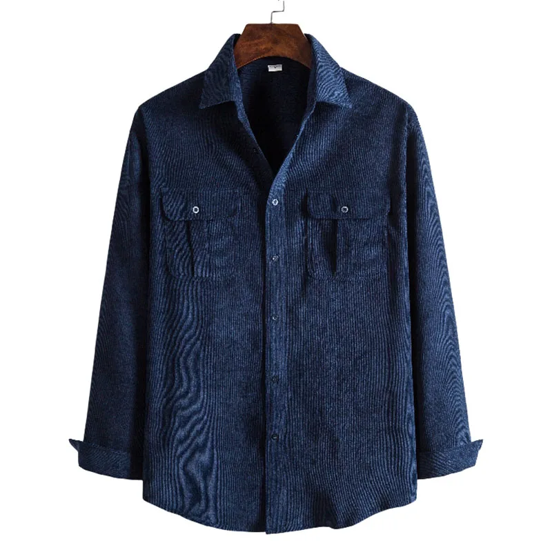 2020 New Single Breasted Cotton Men's Shirt Business Casual Fashion Solid Color Corduroy Men Shirts Autumn Slim Loose Shirt Men
2020 New Single Breasted Cotton Men's Shirt Business Casual Fashion Solid Color Corduroy Men Shirts Autumn Slim Loose Shirt Men