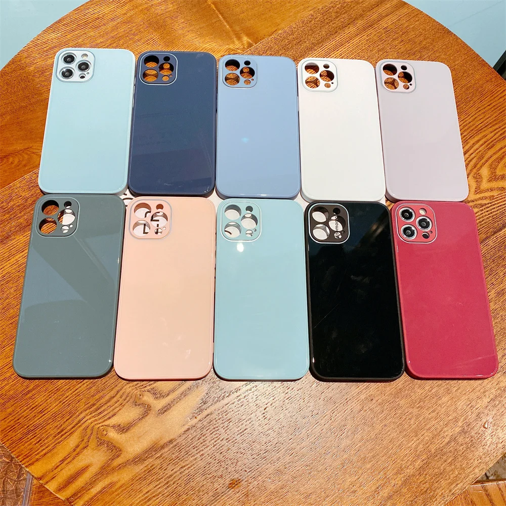 Luxury Pure AG Glass Case For Iphone 13 12 11 Pro Max Skin Silicone Button Glossy Hard Full Protection For 7 8 Plus X Xr Xs Max
Luxury Pure AG Glass Case For Iphone 13 12 11 Pro Max Skin Silicone Button Glossy Hard Full Protection For 7 8 Plus X Xr Xs Max