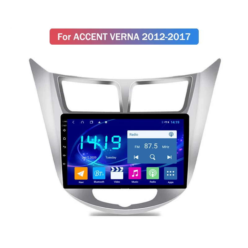 Автомобильный Радио 9 дюймов IPS 4G + 64G Android 10 автомобильный Dvd Gps плеер для Hyundai Accent/Verna 2012-2017 Радио Видео навигация 
Автомобильный Радио 9 дюймов IPS 4G + 64G Android 10 автомобильный Dvd Gps плеер для Hyundai Accent/Verna 2012-2017 Радио Видео навигация