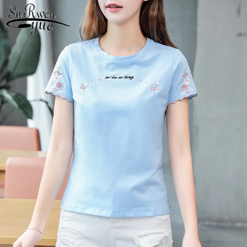 2021 Fashion Summer Blouse Women Short Sleeve Round Neck Letter Floral Embroidery Pink Fashion Clothing Female Plus Size 8590 50
2021 Fashion Summer Blouse Women Short Sleeve Round Neck Letter Floral Embroidery Pink Fashion Clothing Female Plus Size 8590 50