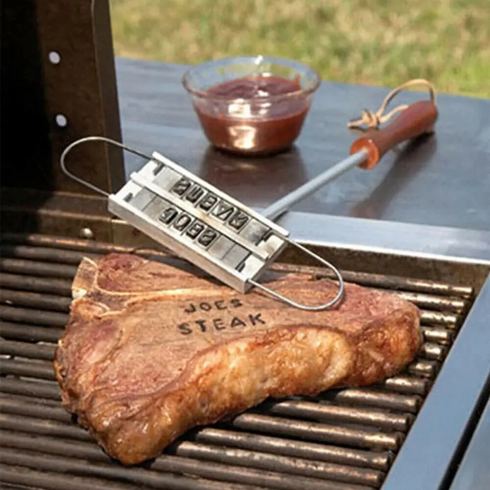 2021 New Arrival BBQ Barbecue Branding Iron Signature Name Marking Stamp Tool Meat Steak Burger 55 x Letters and 8 spaces
2021 New Arrival BBQ Barbecue Branding Iron Signature Name Marking Stamp Tool Meat Steak Burger 55 x Letters and 8 spaces