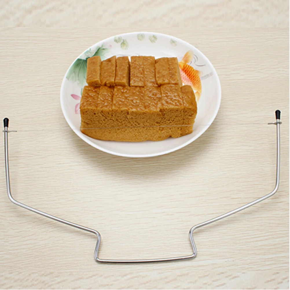 Ремешок для торта хлеба резак из нержавеющей стали с регулируемой проволокой нож