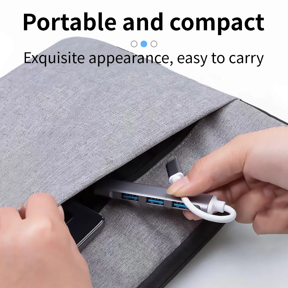 USB-концентратор с портом USB Type-C 3 0 дюйма 1 4 порта usb разветвитель переходник на type