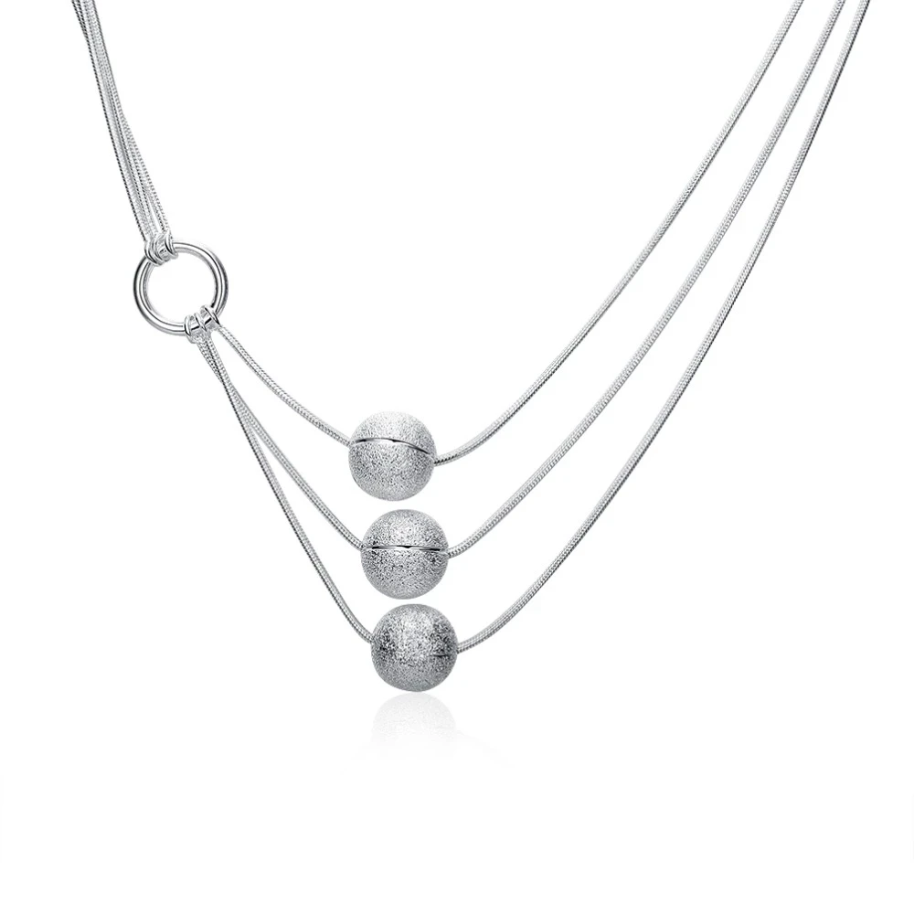 925 sterling silver fashion exquisite three sand pellet pendant foreign trade snake-shaped ladies necklace trend jewelry gift
925 sterling silver fashion exquisite three sand pellet pendant foreign trade snake-shaped ladies necklace trend jewelry gift